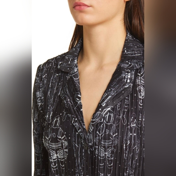 NWT - Dressed In LALA Interstellar Plissé Top and Pants - Picture 4 of 12